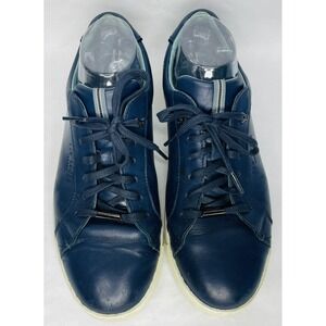 Ted Baker London Men's Thawne Sneaker Navy Blue Leather Size 9 Lace Up
